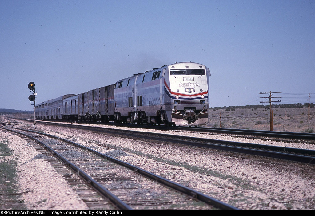 AMTK 830 on #4 Southwest Chief